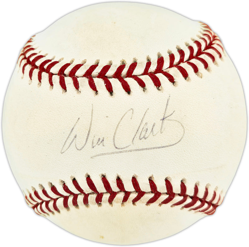 Will Clark Autographed Official AL Baseball Texas Rangers, San Francisco Giants Beckett BAS QR #BX67667