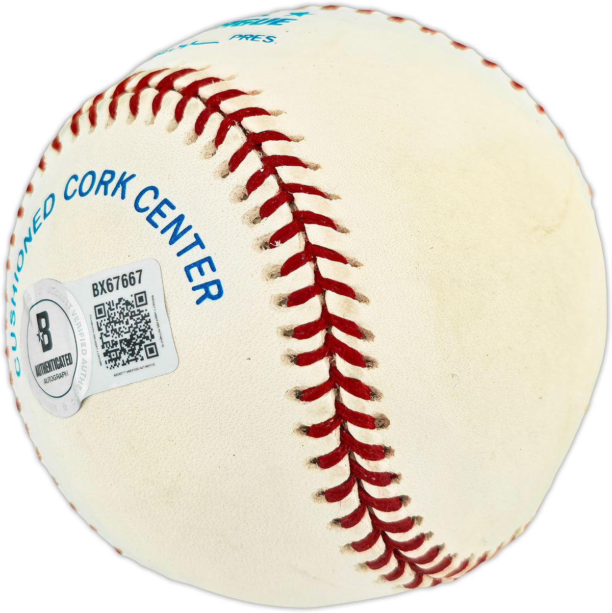 Will Clark Autographed Official AL Baseball Texas Rangers, San Francisco Giants Beckett BAS QR #BX67667