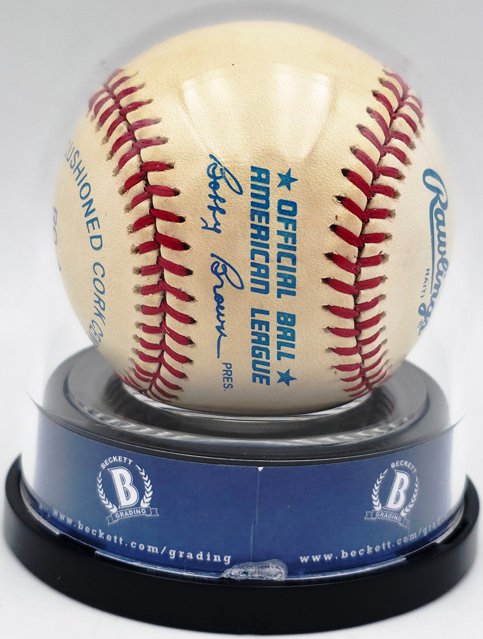 Mickey Mantle & Ken Griffey Jr. Autographed Official AL Baseball Auto Grade Mint 9 Beckett BAS #20778606