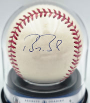 Barry Bonds Autographed Official League Baseball San Francisco Giants Auto Grade Mint 9 Beckett BAS #20778604
