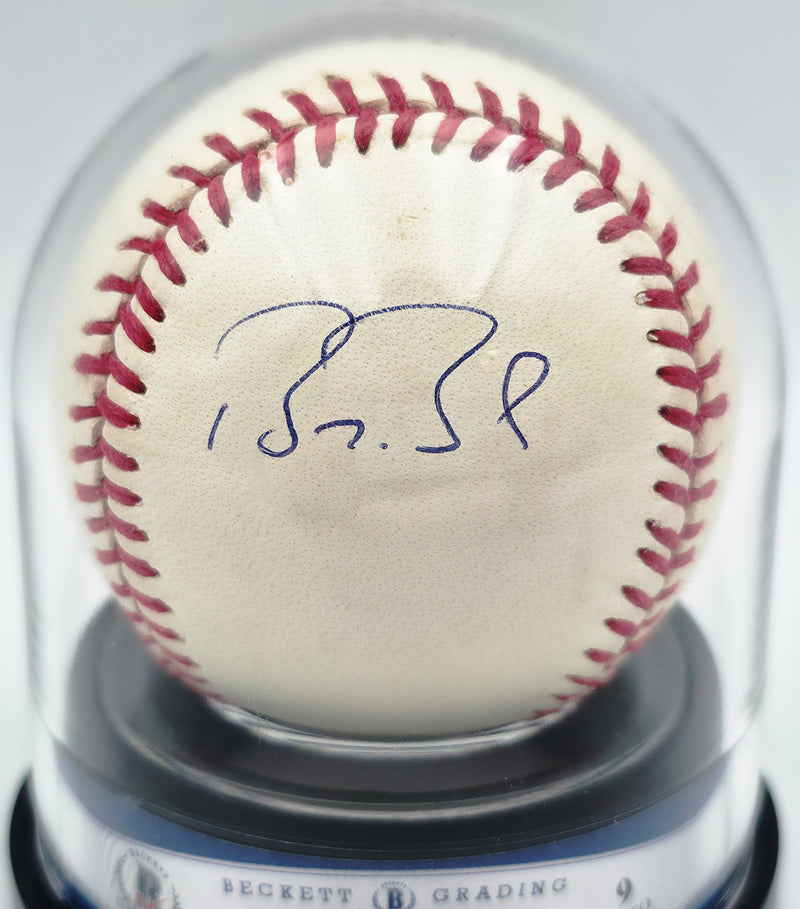 Barry Bonds Autographed Official League Baseball San Francisco Giants Auto Grade Mint 9 Beckett BAS #20778604