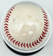 Eddie Mathews Autographed Official NL Baseball Milwaukee Braves Auto Grade Mint 9 Beckett BAS #20779086