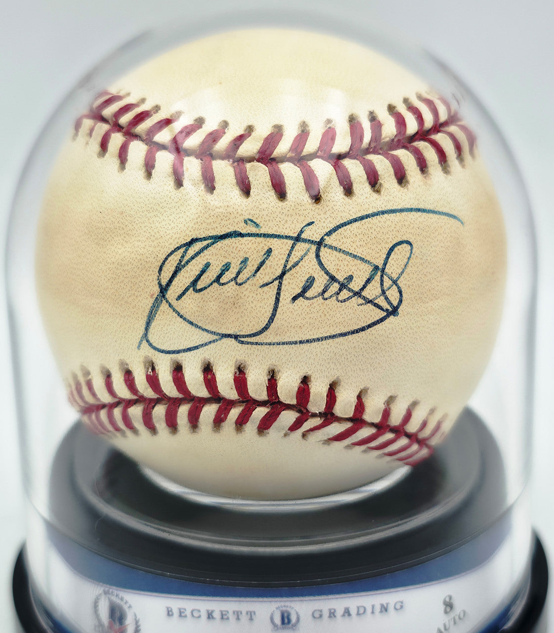 Kirby Puckett Autographed Official 1987 World Series Logo Baseball Minnesota Twins Auto Grade Near Mint/Mint 8 Beckett BAS #20779706