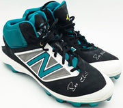 Robinson Cano Autographed Game Used Black & Teal New Balance Cleats (Dual Signed) Seattle Mariners Size 13 PSA/DNA #7A96547 & 7A96548