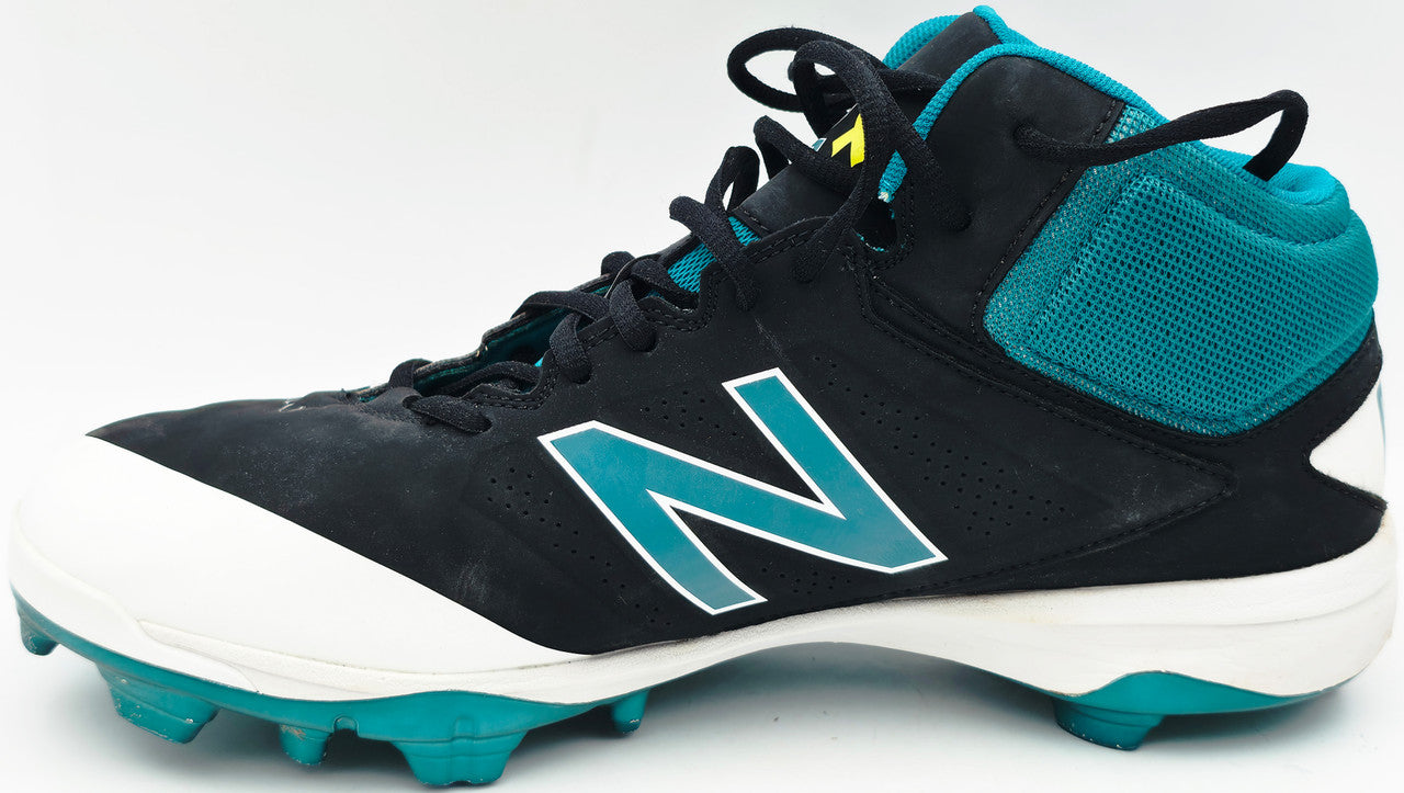 Robinson Cano Autographed Game Used Black & Teal New Balance Cleats (Dual Signed) Seattle Mariners Size 13 PSA/DNA #7A96547 & 7A96548