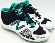 Robinson Cano Autographed Game Used White & Teal New Balance Cleats (Dual Signed) Seattle Mariners Size 13 PSA/DNA #7A96575 & 7A96576