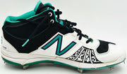 Robinson Cano Autographed Game Used White & Teal New Balance Cleats (Dual Signed) Seattle Mariners Size 13 PSA/DNA #7A96575 & 7A96576