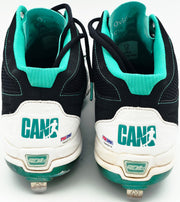 Robinson Cano Autographed Game Used White & Teal New Balance Cleats (Dual Signed) Seattle Mariners Size 13 PSA/DNA #7A96575 & 7A96576