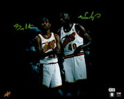 Gary Payton & Shawn Kemp Autographed 16x20 Photo Seattle Supersonics (Smudged) Beckett BAS QR #BE18030