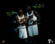 Gary Payton & Shawn Kemp Autographed 16x20 Photo Seattle Supersonics (Damaged) Beckett BAS QR #BE18029
