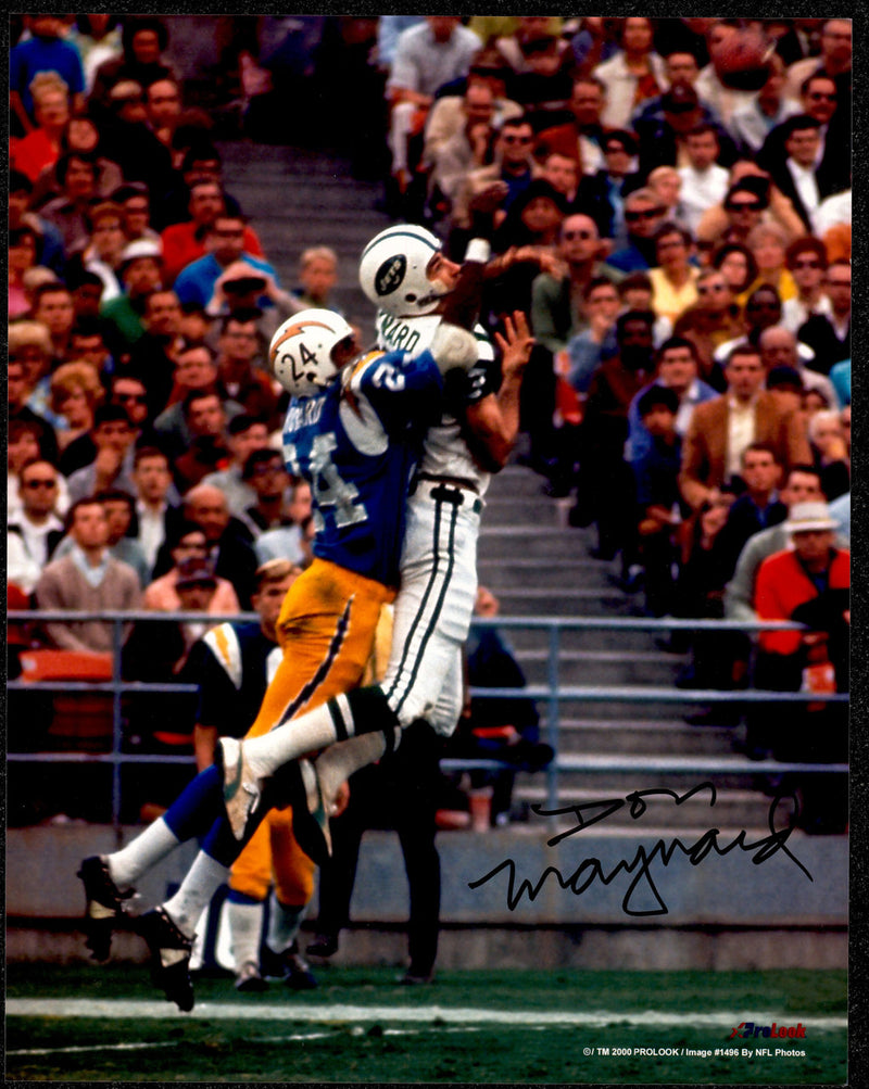 Don Maynard Autographed 11x14 Photo New York Jets SKU #267741
