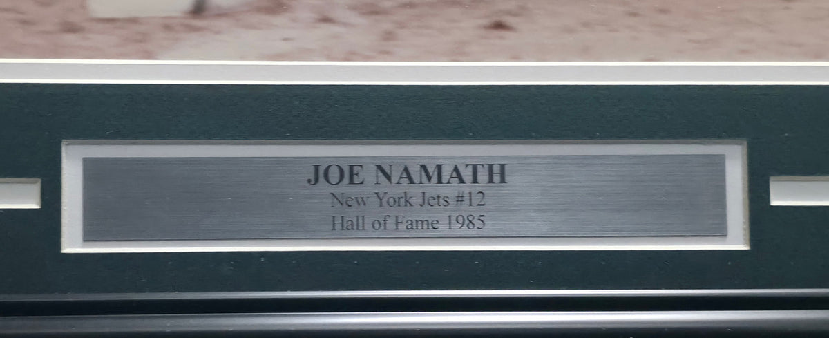 Joe Namath Autographed Framed 16x20 Photo New York Jets Beckett BAS QR #BS30381