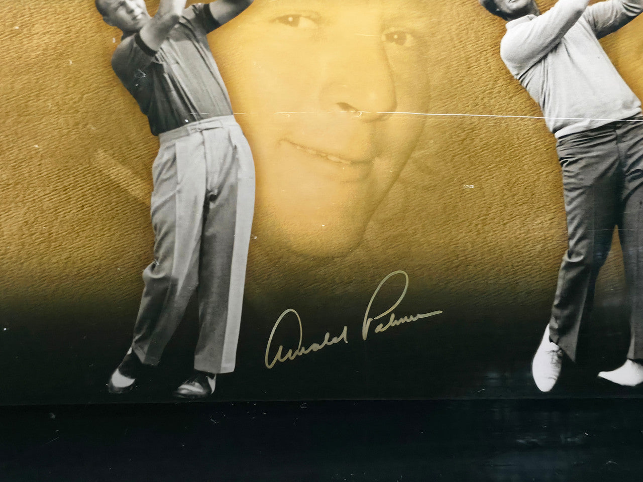 Tiger Woods, Jack Nicklaus & Arnold Palmer Autographed Framed 'Legends of Golf' 12x30 Photo Beckett BAS, PSA/DNA & UDA Holo #BAJ56321