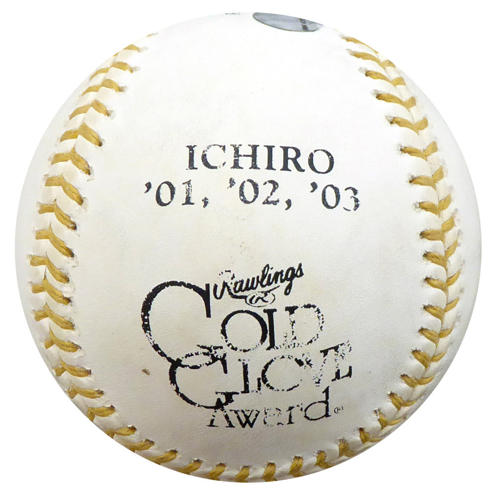 Ichiro Suzuki Autographed Official Gold Glove Baseball Seattle Mariners #35/51 MLB Holo #MR472903