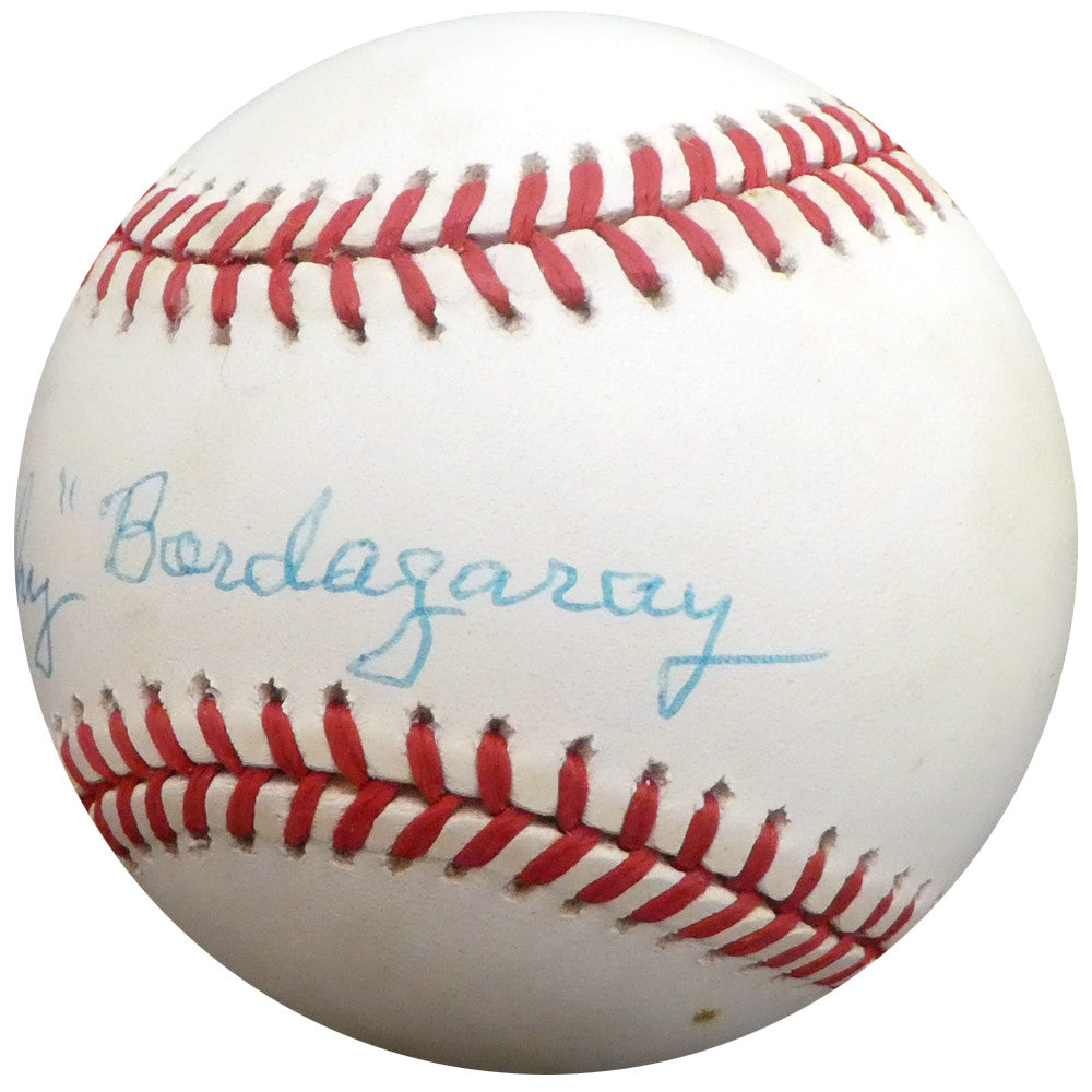 Frenchy Bordagaray Autographed Official NL Baseball Brooklyn Dodgers Beckett BAS #F26215
