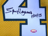Seattle Sonics Spencer Haywood Autographed Gold Jersey "HOF 15" MCS Holo Stock #104222