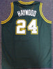 Seattle Sonics Spencer Haywood Autographed Green Jersey "HOF 15" MCS Holo Stock #104224