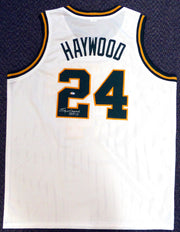 Seattle Sonics Spencer Haywood Autographed White Jersey "HOF 15" MCS Holo Stock #104225