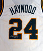 Seattle Sonics Spencer Haywood Autographed White Jersey "HOF 15" MCS Holo Stock #104225