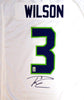 Seattle Seahawks Russell Wilson Autographed White Nike Jersey Size XL RW Holo Stock #105023