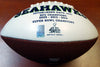 Russell Wilson Autographed White Logo Football Seattle Seahawks RW Holo Stock #105663