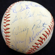 1960 Spring Training Autographed Official Baseball With 28 Total Signatures Including Curt Flood Beckett BAS #A52652