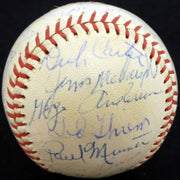 1960 Spring Training Autographed Official Baseball With 28 Total Signatures Including Curt Flood Beckett BAS #A52652