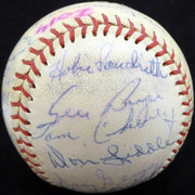 1957 St. Louis Cardinals Autographed Official Baseball With 30 Total Signatures Including Stan Musial & Fred Hutchinson Beckett BAS #A52660