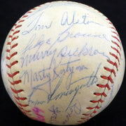 1957 St. Louis Cardinals Autographed Official Baseball With 30 Total Signatures Including Stan Musial & Fred Hutchinson Beckett BAS #A52660
