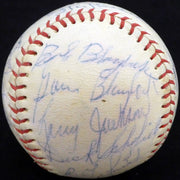 1957 St. Louis Cardinals Autographed Official Baseball With 30 Total Signatures Including Stan Musial & Fred Hutchinson Beckett BAS #A52660