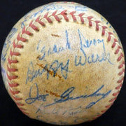 1950 Spring Training Autographed Official Baseball With 27 Total Signatures Including Stan Musial & Mel Allen Beckett BAS #A52629