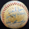 1950 Spring Training Autographed Official Baseball With 27 Total Signatures Including Stan Musial & Mel Allen Beckett BAS #A52629