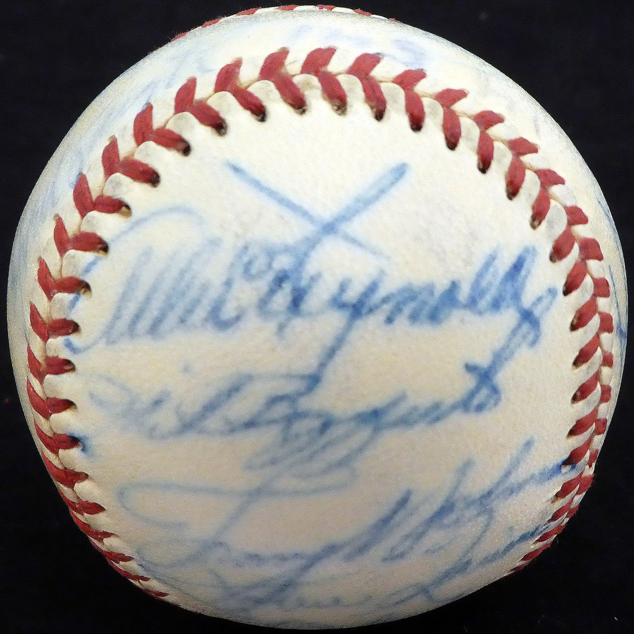 1950 Spring Training Autographed Official NL Baseball With 22 Total Signatures Including Stan Musial & Casey Stengel Beckett BAS #A52623