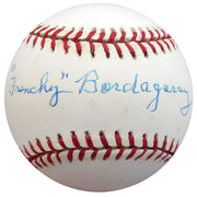 Frenchy Bordagaray Autographed Official NL Baseball Brooklyn Dodgers Beckett BAS #F26218