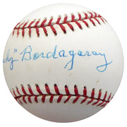 Frenchy Bordagaray Autographed Official NL Baseball Brooklyn Dodgers Beckett BAS #F26218