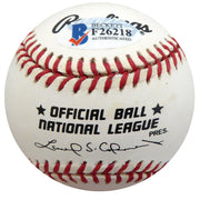 Frenchy Bordagaray Autographed Official NL Baseball Brooklyn Dodgers Beckett BAS #F26218