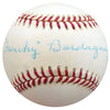 Frenchy Bordagaray Autographed Official NL Baseball Brooklyn Dodgers Beckett BAS #F26219
