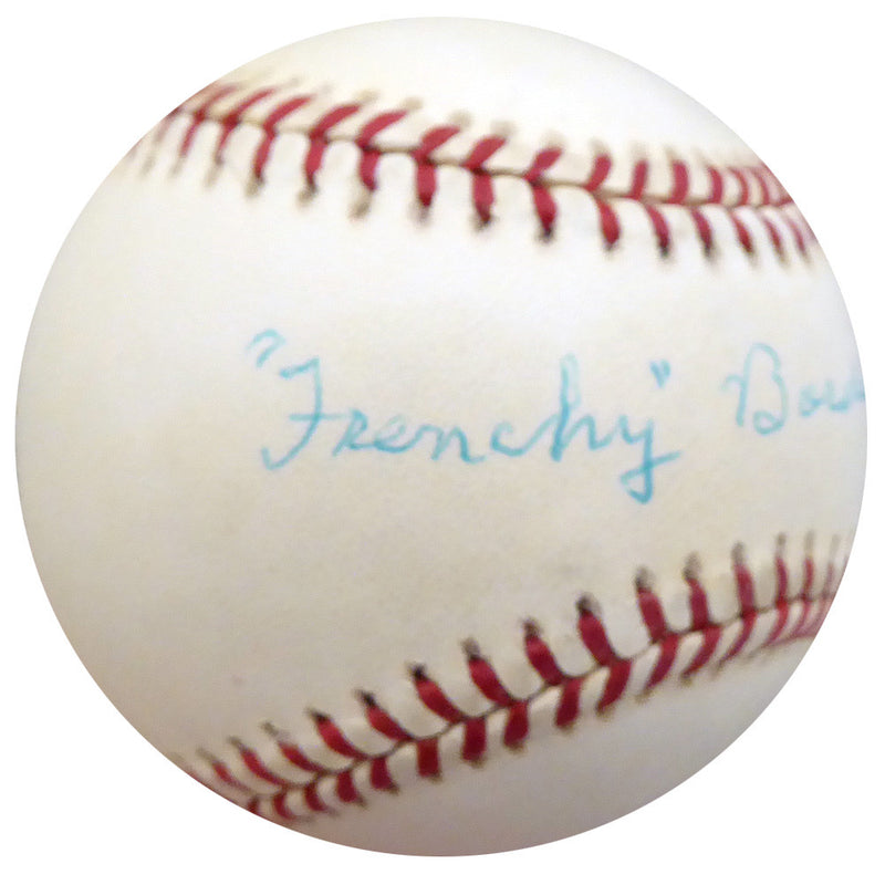 Frenchy Bordagaray Autographed Official NL Baseball Brooklyn Dodgers Beckett BAS #F26219