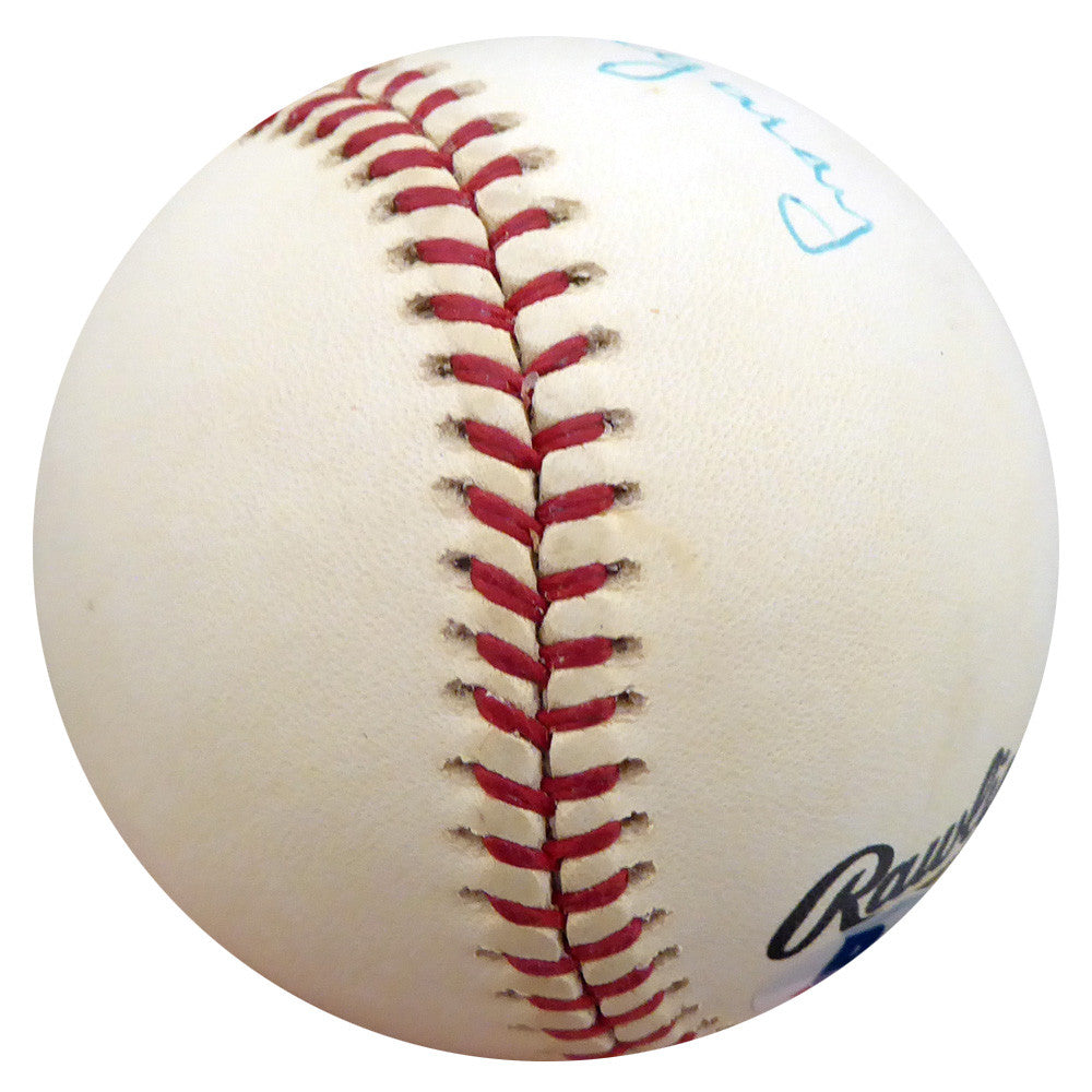 Frenchy Bordagaray Autographed Official NL Baseball Brooklyn Dodgers Beckett BAS #F26219