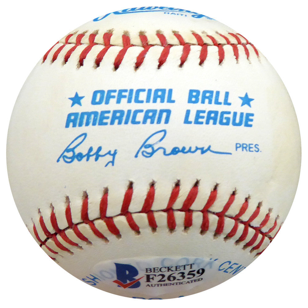 A.B. AB "Happy" Chandler Autographed Official AL Baseball Commissioner Beckett BAS #F26359