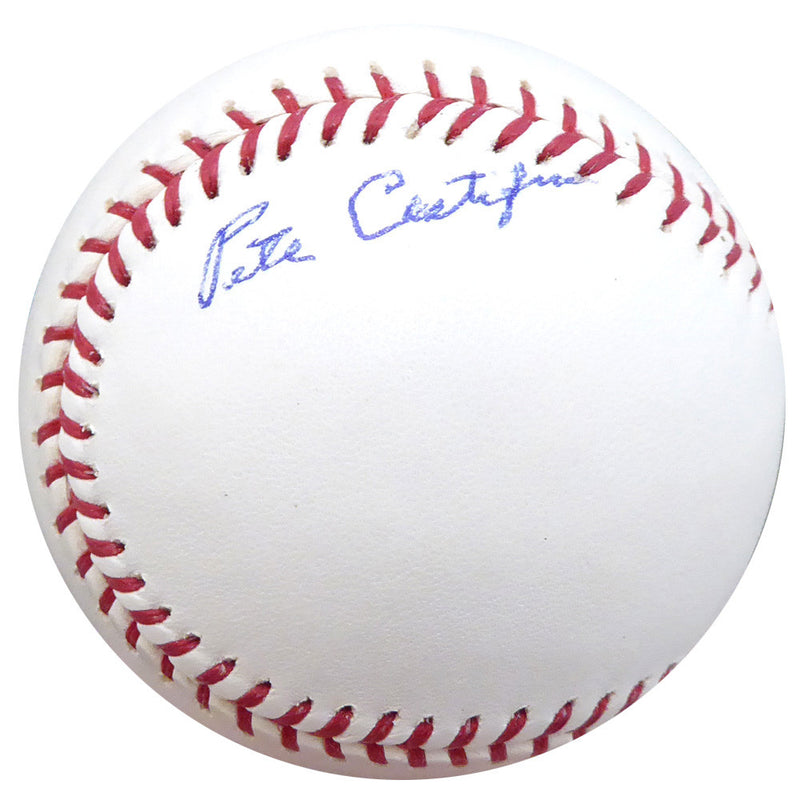 Pete Castiglione Autographed Official MLB Baseball Pittsburgh Pirates, St. Louis Cardinals Beckett BAS #F26458
