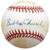 Bubba Church Autographed Official AL Baseball Philadelphia Phillies, Cincinnati Reds Beckett BAS #F26464