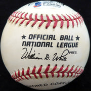 Donald Fehr Autographed Official NL Baseball MLBPA Executive Beckett BAS #F26646