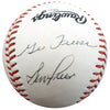 George & Gene Freese Autographed Official NL Baseball Beckett BAS #F26653