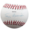 Tom Ferrick Autographed Official OL Baseball New York Yankees Beckett BAS #F26654