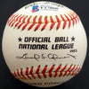 Ed Miksis Autographed Official NL Baseball Brooklyn Dodgers Beckett BAS #F27060