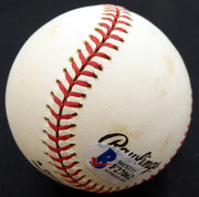 Ed Miksis Autographed Official NL Baseball Brooklyn Dodgers Beckett BAS #F27062