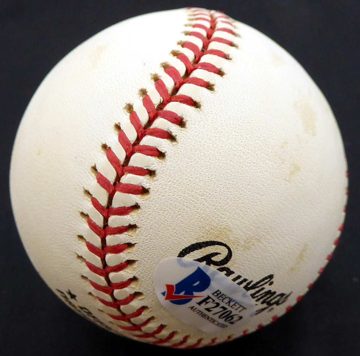 Ed Miksis Autographed Official NL Baseball Brooklyn Dodgers Beckett BAS #F27062