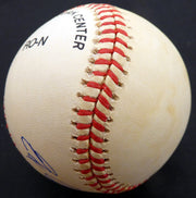 Ed Miksis Autographed Official NL Baseball Brooklyn Dodgers Beckett BAS #F27065