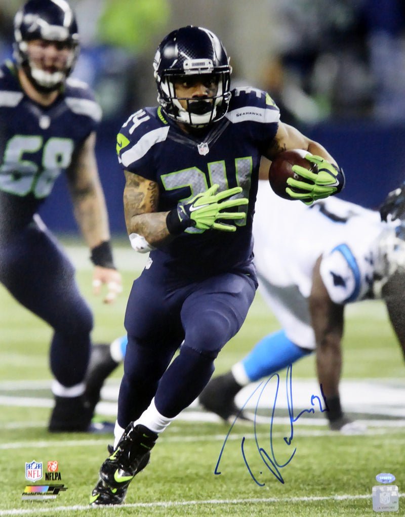 Thomas Rawls Autographed 16x20 Photo Seattle Seahawks MCS Holo Stock #113553